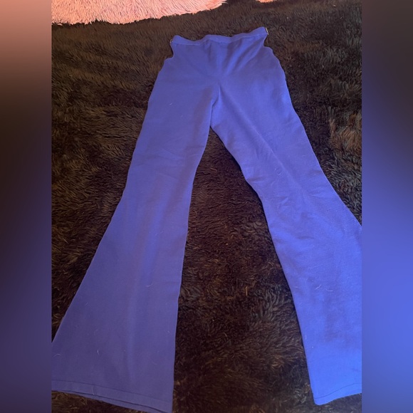 NWOT Minnie Rose Cashmere Flared Pants - Picture 4 of 8